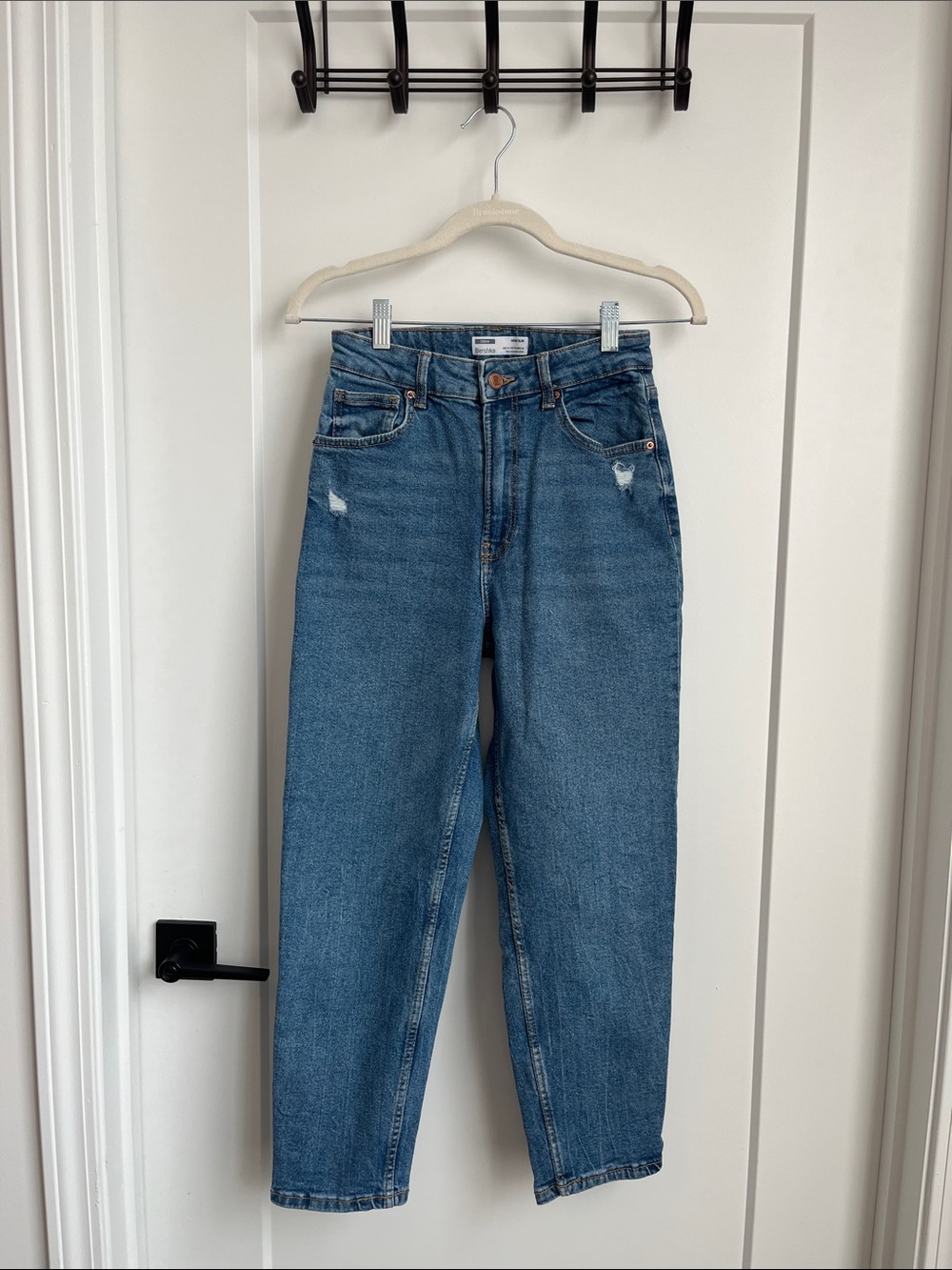 Bershka Mom Slim Jeans in Blue Denim Women’s size 4